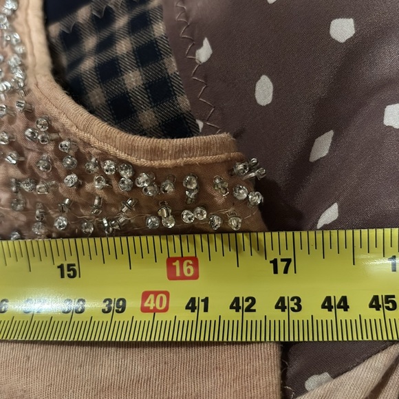 Revival Cream, Tan and Navy Sleeveless Top - Picture 7 of 11